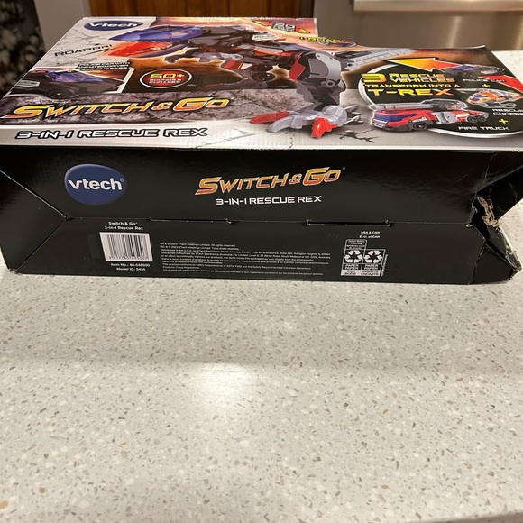 VTech 3 RESCUE VEHICLES transform into T-REX SWITCH & GO 3-IN-1 RESC REX - Picture 6 of 8